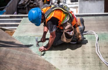 man on building site