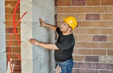 man at construction site